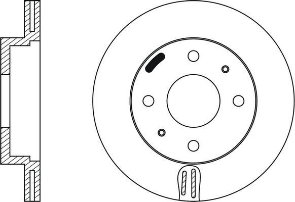 FIT FR0214V - Тормозной диск autosila-amz.com