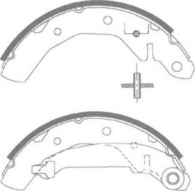 FIT FT0133 - Комплект тормозных колодок, барабанные autosila-amz.com