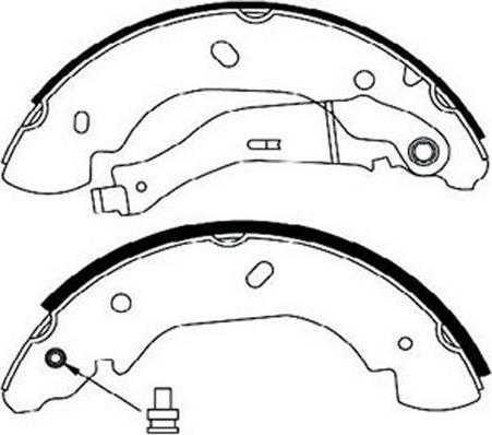 FIT FT1061 - Комплект тормозных колодок, барабанные autosila-amz.com