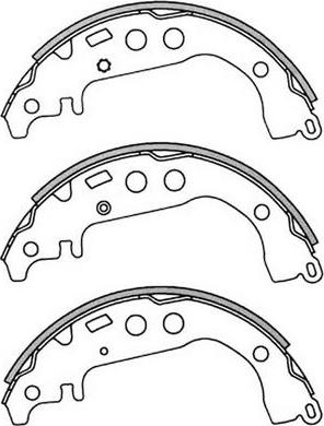 FIT FT1199 - Колодки тормозные барабанные TOYOTA COROLLA 1.5 2001 - 2004; TOYOTA VITZ 1.0 2006 - ; TOYOTA ALLION 1.8 2001 - 2005 autosila-amz.com