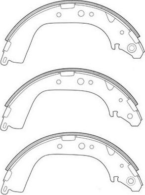 FIT FT1173 - Комплект тормозных колодок, барабанные autosila-amz.com