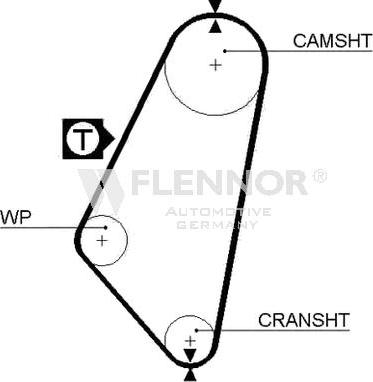 Flennor 4972 - Зубчатый ремень ГРМ autosila-amz.com