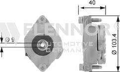 Flennor FA99010 - Ролик, поликлиновый ремень autosila-amz.com