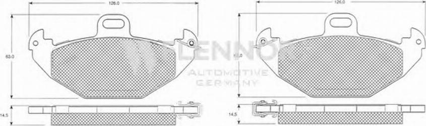 Flennor FB210402 - Тормозные колодки, дисковые, комплект autosila-amz.com