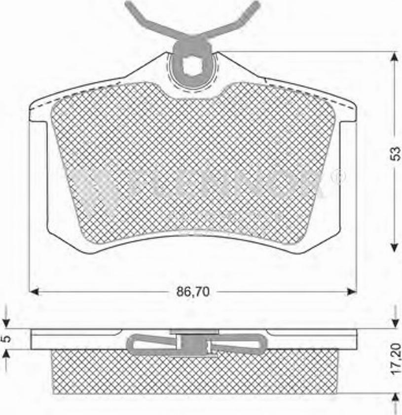 Flennor FB210163 - Тормозные колодки, дисковые, комплект autosila-amz.com