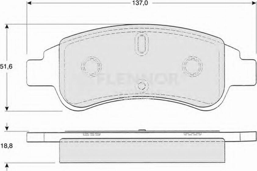 Flennor FB210862 - Тормозные колодки, дисковые, комплект autosila-amz.com