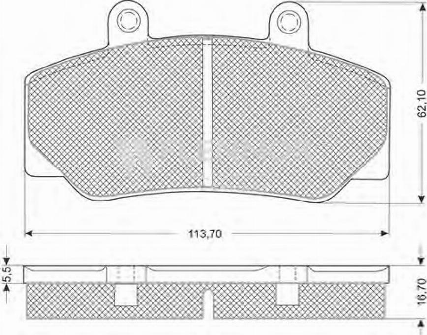 Flennor FB211167 - Тормозные колодки, дисковые, комплект autosila-amz.com