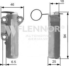 Flennor FD99022 - Успокоитель, зубчатый ремень autosila-amz.com