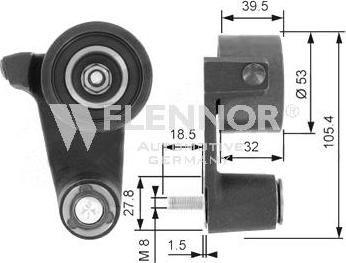 Flennor FS99159 - Натяжной ролик, зубчатый ремень ГРМ autosila-amz.com