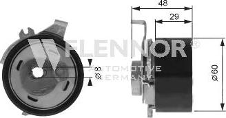 Flennor FS99323 - Натяжной ролик, зубчатый ремень ГРМ autosila-amz.com