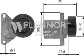 Flennor FS54916 - Ролик, поликлиновый ремень autosila-amz.com