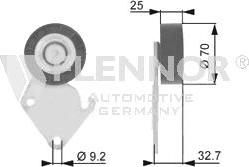 Flennor FU22924 - Ролик, поликлиновый ремень autosila-amz.com