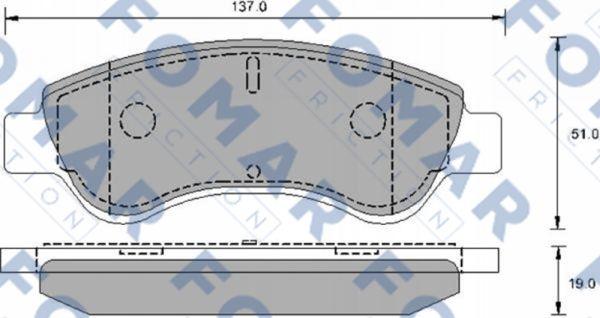 FOMAR Friction FO 906181 - Тормозные колодки, дисковые, комплект autosila-amz.com