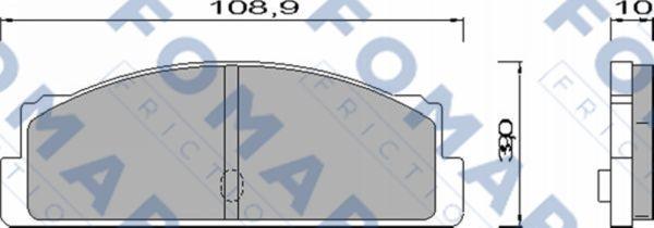 FOMAR Friction FO 451585 - Тормозные колодки, дисковые, комплект autosila-amz.com