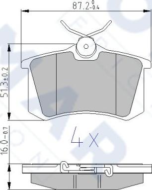 FOMAR Friction FO 605481 - Тормозные колодки, дисковые, комплект autosila-amz.com