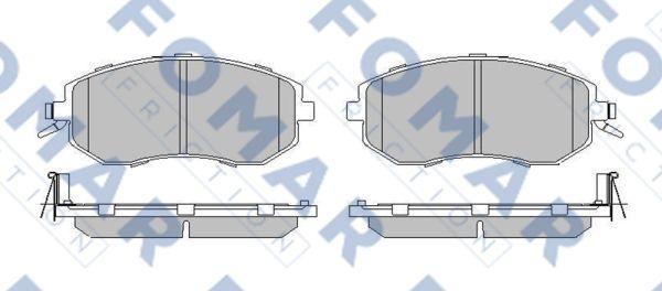 FOMAR Friction FO 217183 - Тормозные колодки, дисковые, комплект autosila-amz.com