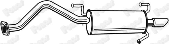 Fonos 614576 - Глушитель выхлопных газов, конечный autosila-amz.com