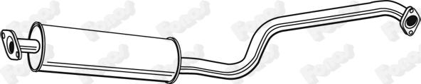 Fonos 614386 - Средний глушитель выхлопных газов autosila-amz.com