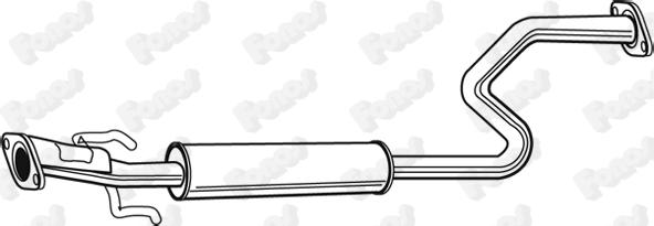 Fonos 615333 - Средний глушитель выхлопных газов autosila-amz.com