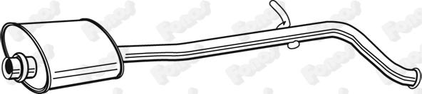 Fonos 615226 - Средний глушитель выхлопных газов autosila-amz.com