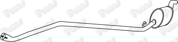 Fonos 610718 - Средний глушитель выхлопных газов autosila-amz.com