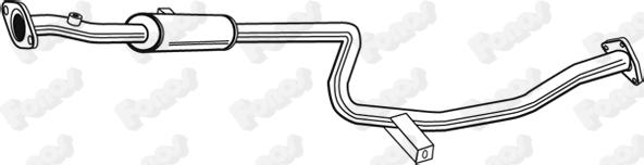 Fonos 612745 - Средний глушитель выхлопных газов autosila-amz.com
