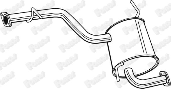 Fonos 617499 - Глушитель выхлопных газов, конечный autosila-amz.com