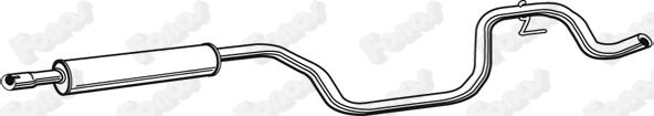 Fonos 617522 - Средний глушитель выхлопных газов autosila-amz.com
