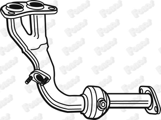 Fonos 08091 - Труба выхлопного газа autosila-amz.com