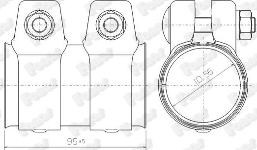 Fonos 80250 - Соединительные элементы, система выпуска autosila-amz.com