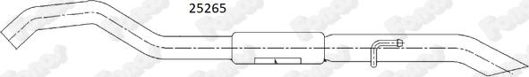 Fonos 25265 - Глушитель выхлопных газов, конечный autosila-amz.com