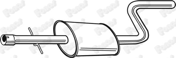 Fonos 23472 - Средний глушитель выхлопных газов autosila-amz.com