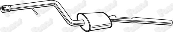 Fonos 23716 - Средний глушитель выхлопных газов autosila-amz.com