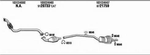 Fonos BW32547B - Система выпуска ОГ autosila-amz.com