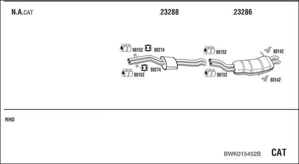 Fonos BWK015452B - Система выпуска ОГ autosila-amz.com