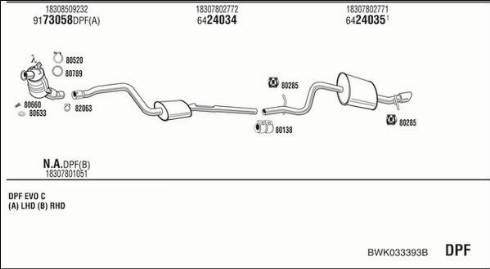 Fonos BWK033393B - Система выпуска ОГ autosila-amz.com