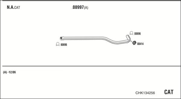 Fonos CHK134256 - Система выпуска ОГ autosila-amz.com