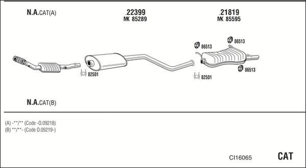 Fonos CI16065 - Система выпуска ОГ autosila-amz.com