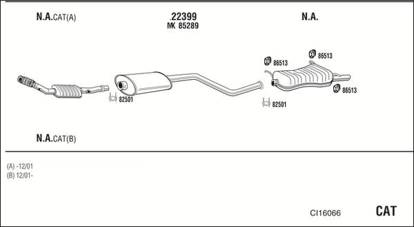 Fonos CI16066 - Система выпуска ОГ autosila-amz.com