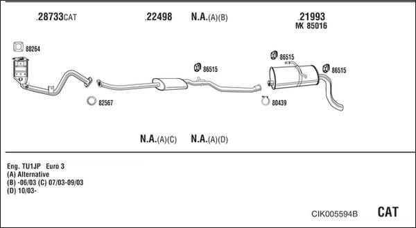 Fonos CIK005594B - Система выпуска ОГ autosila-amz.com