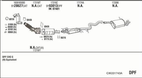 Fonos CIK031743A - Система выпуска ОГ autosila-amz.com