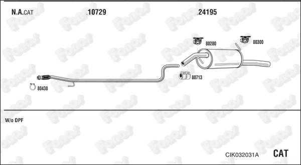 Fonos CIK032031A - Система выпуска ОГ autosila-amz.com