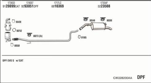 Fonos CIK028200AA - Система выпуска ОГ autosila-amz.com