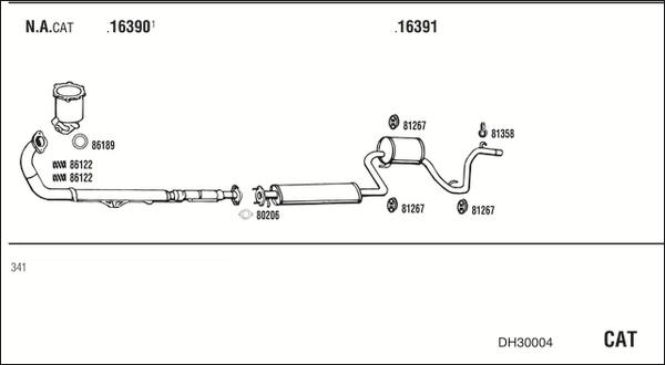 Fonos DH30004 - Система выпуска ОГ autosila-amz.com