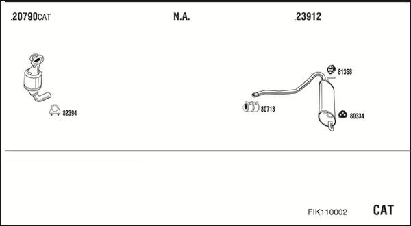 Fonos FIK110002 - Система выпуска ОГ autosila-amz.com