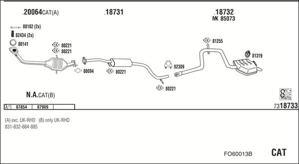 Fonos FO60013B - Система выпуска ОГ autosila-amz.com