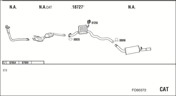 Fonos FO60372 - Система выпуска ОГ autosila-amz.com