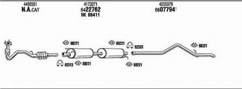 Fonos FO80172B - Система выпуска ОГ autosila-amz.com