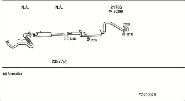 Fonos FO79007B - Система выпуска ОГ autosila-amz.com