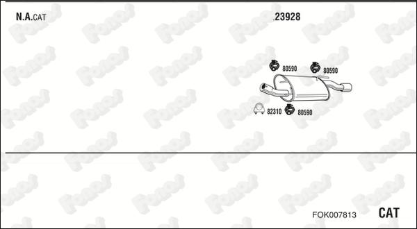 Fonos FOK007813 - Система выпуска ОГ autosila-amz.com